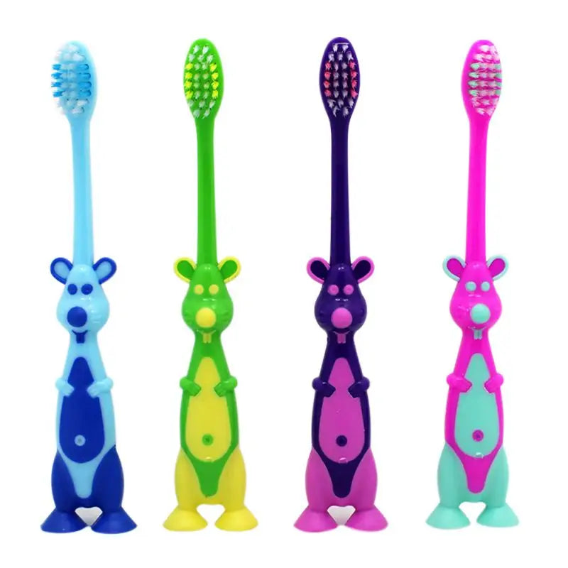 Cute Cartoon Animal-Shaped Baby Toothbrush | Soft Training Brush for Kids