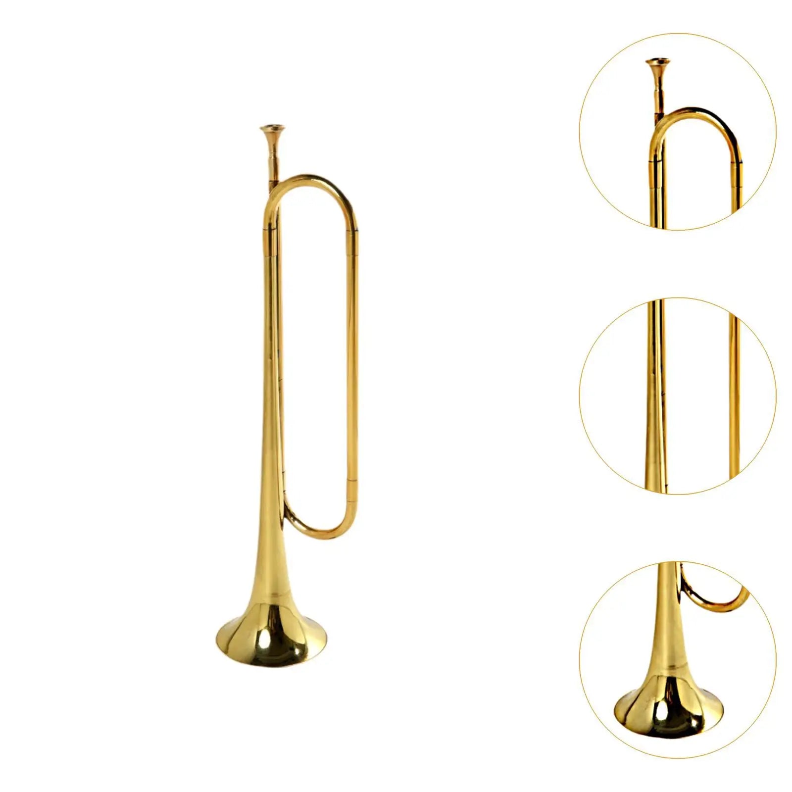 Bugle Trumpet Mini Brass C Key &ndash; Portable Student Friendly