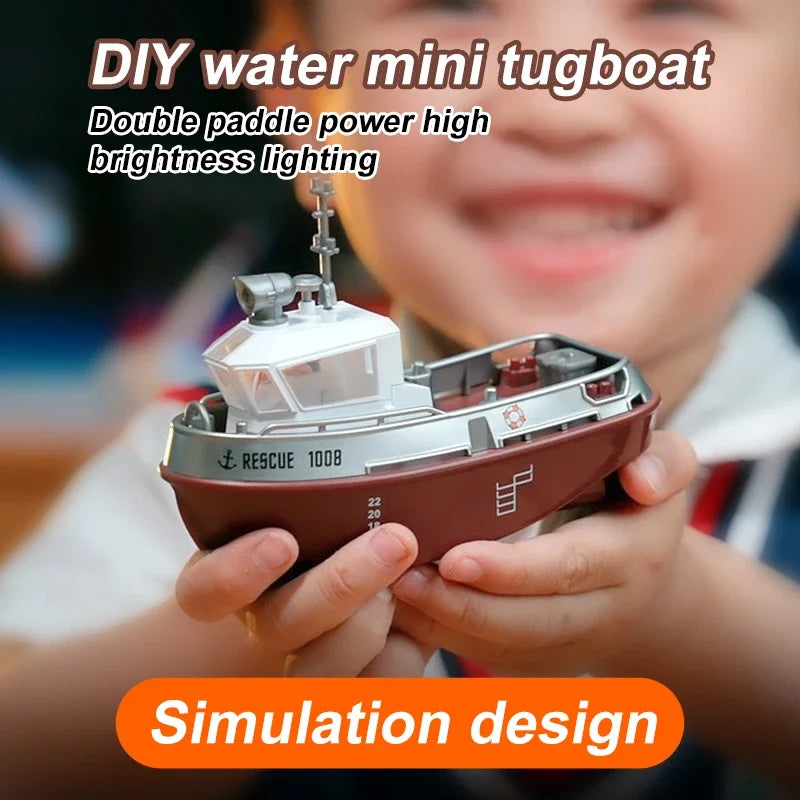 S820 RC Tugboat &ndash; Compact Size Remote Control Boat Mini