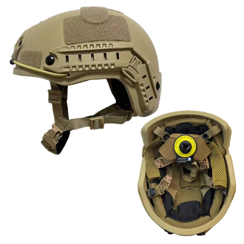 Ballistic ACH High Cut Tactical Helmet &ndash; Ultra Lightweight Sandcolor-wendy