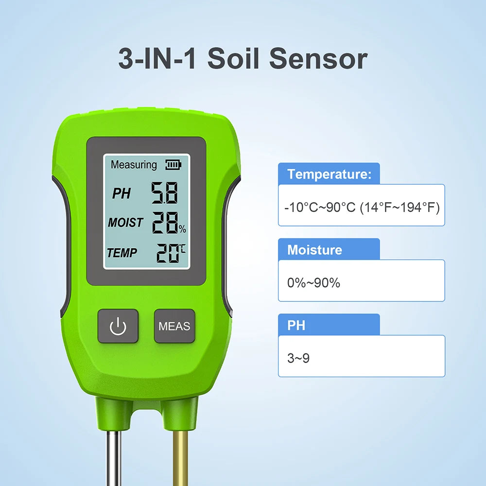 Handheld Soil Detector SGS07 &ndash; Accurate 3 in 1 Soil Analysis