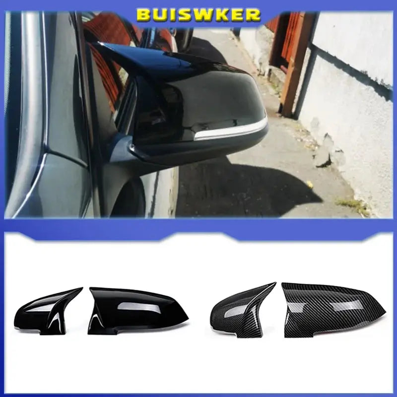 2pcs Mirror Cap For BMW 1 2 3 4 Series F20 F30 F31 F32 F36 2012 - UP 320i 328i 330d 335i M3 M4 Mirror Cover Car Accessories by InterCyprus Trading Ltd