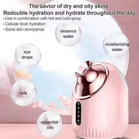 Face Steamer Nano Mist Sprayer &ndash; Cold and Hot Nebulizer