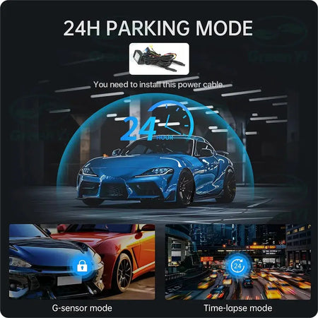 9 Inch Rearview Mirror Dash Cam With 4K Front And 1080P Rear Camera by InterCyprus Trading Ltd