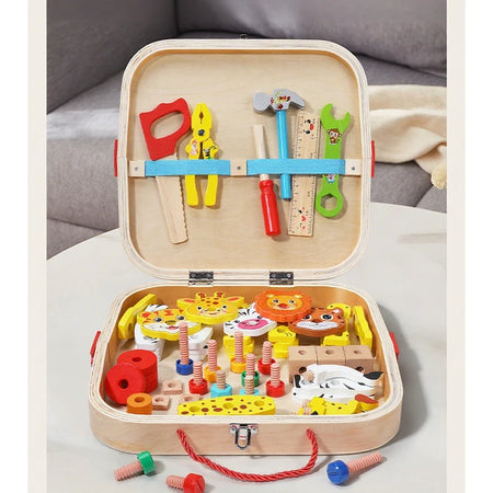 Animal Building Toolbox &ndash; Creative Wooden Toy Set For Kids NB545C1