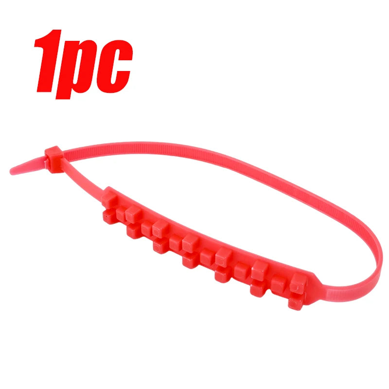 5-1pcs Anti-Skid Snow Chains &ndash; Emergency Tire Chain Tool 1pc red