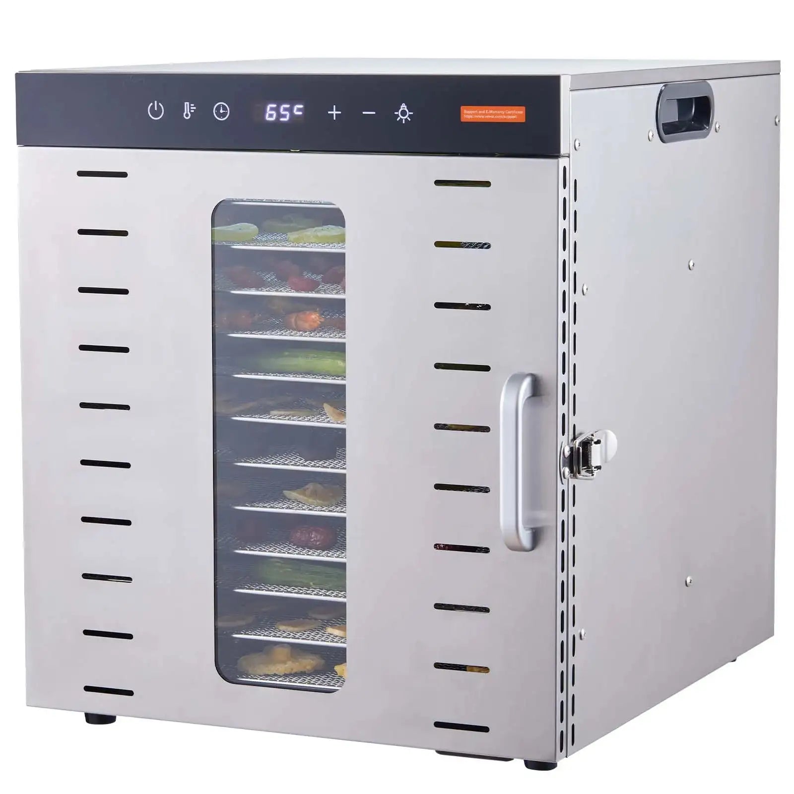 10 Tray Stainless Steel Food Dehydrator with Timer spain