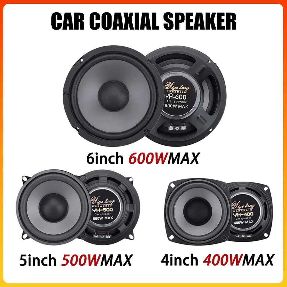 Универсални автомобилни говорители 4/5/6.5 инча, 2-канални пълен обхват автомобилна аудио система