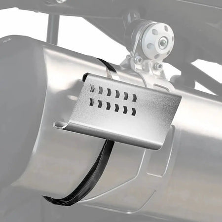 1PCS Motorcycle Universal Exhaust Pipe Protector Heat Shield Cover Silver Motorbike Guard Anti-scalding Cover Accessories by InterCyprus Trading Ltd