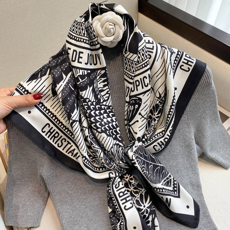90x90cm Women Scarf &ndash; Luxurious Silk Feeling Elegance
