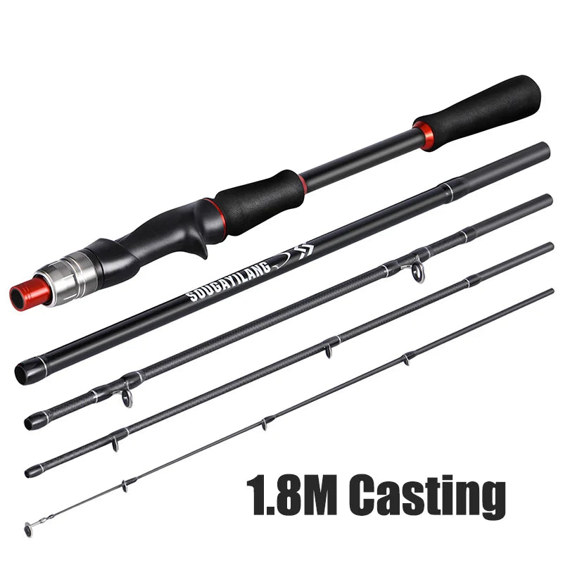 Sougayilang Carbon Fiber Fishing Rod - Lightweight &amp; Durable Lure Rod 1.8M Casting