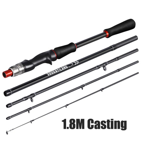 Sougayilang Carbon Fiber Fishing Rod - Lightweight &amp; Durable Lure Rod 1.8M Casting