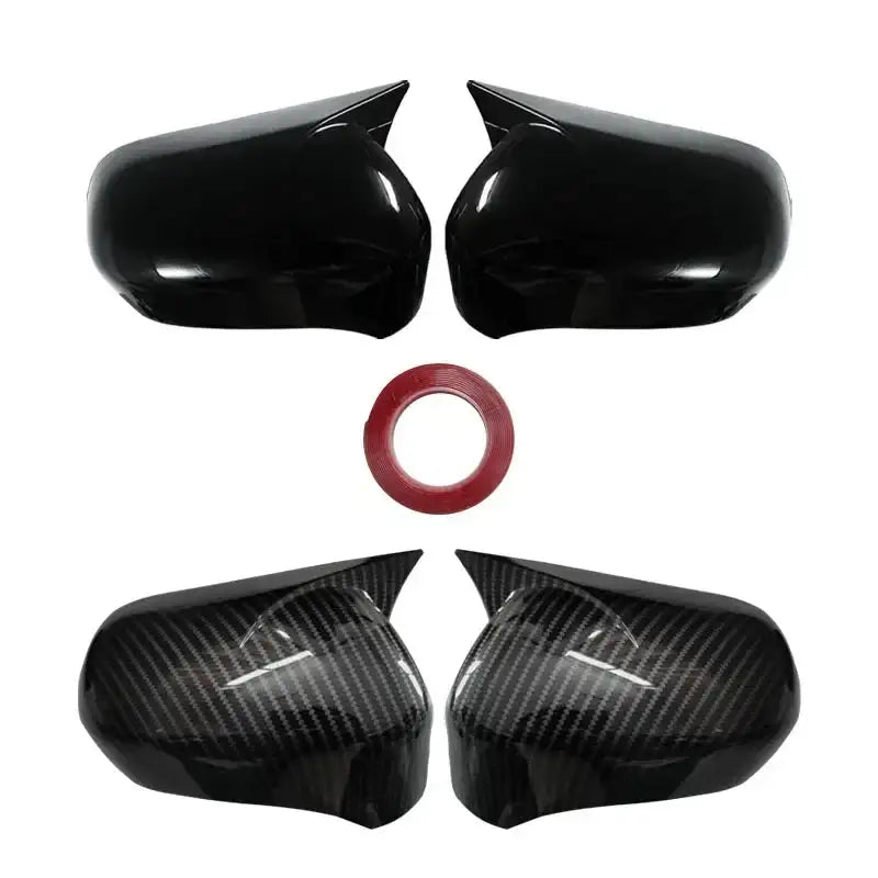 For Honda Civic 8th 2005-2011 Rearview Side Mirror Cover Wing Cap Exterior Door Rear View Case Trim Frame Sticker Carbon Look