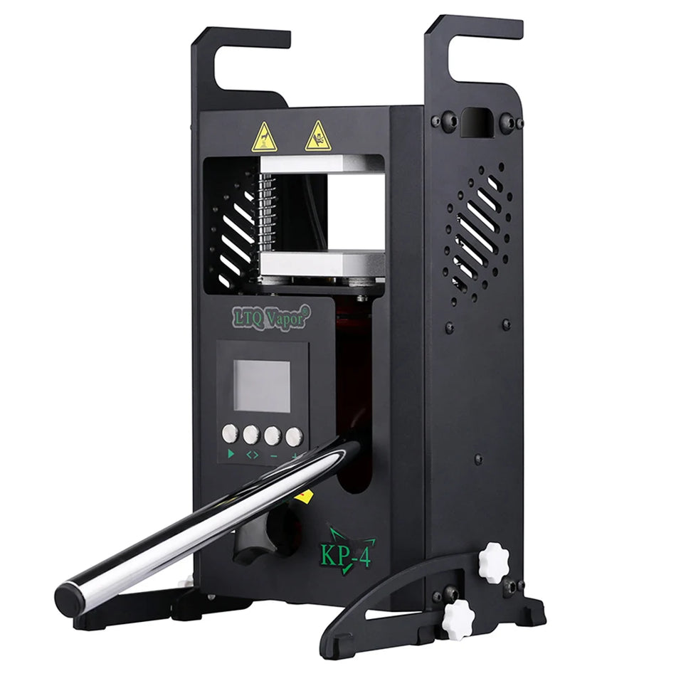 LTQ VAPOR KP-402 4-tunová dvouplotnová tepelná lisovna s nastavitelnou teplotou, letecký hliníkový slitin, dvojité topné desky