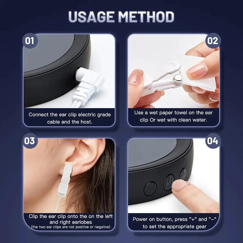 CES Insomnia Ear Clip Electrotherapy Device &ndash; Sleep Aid Fast