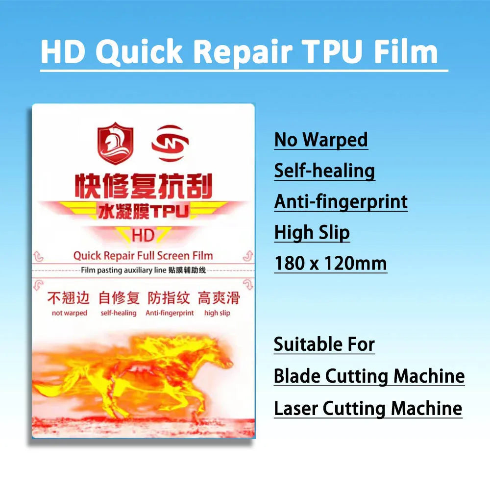 3D Embossed Shining Rear Sticker &ndash; HD Anti-Blue Film 50pcs Anti-scratch / Hydrogel Film / Mexico