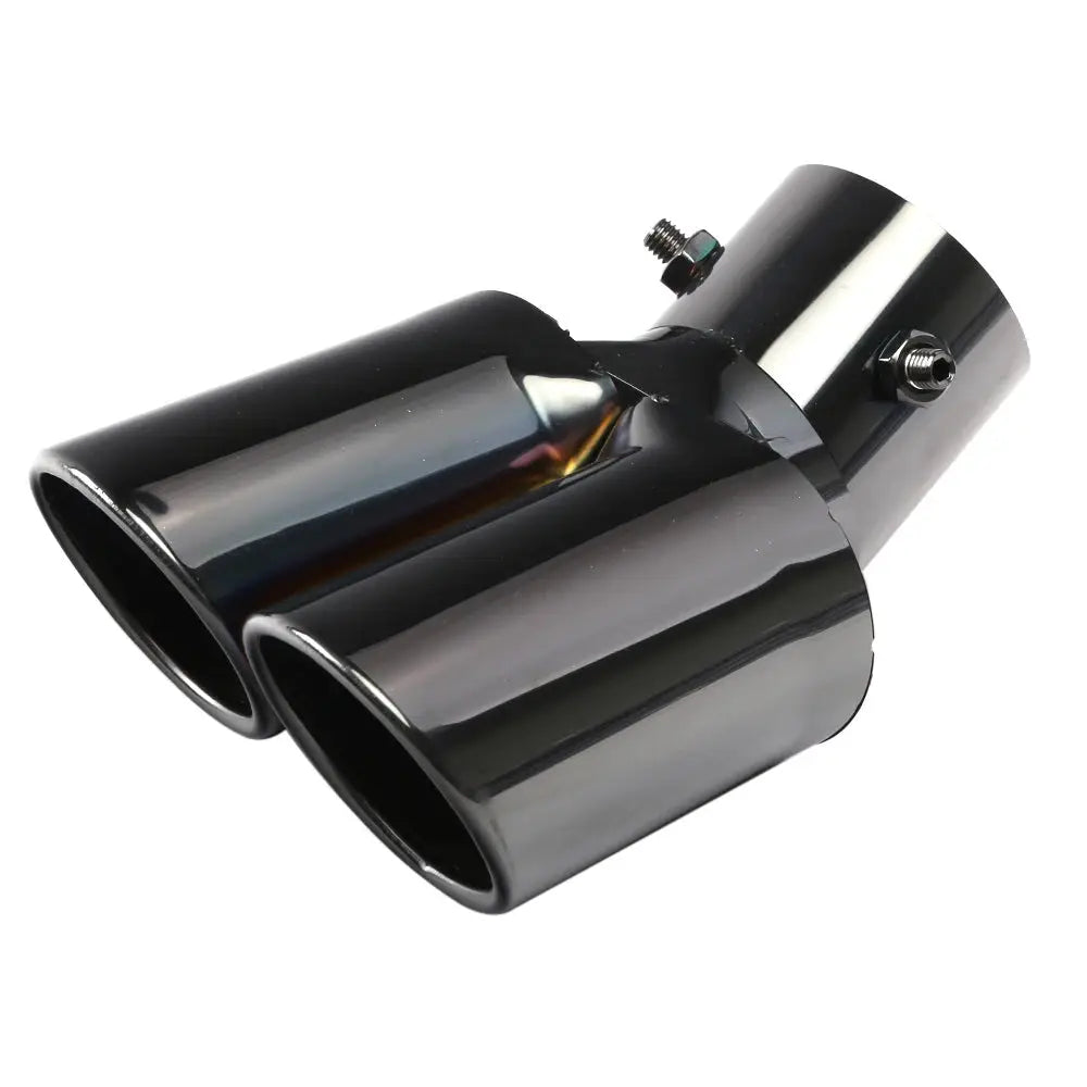 Universal Dual Exhaust Tip Stainless Steel Slant Cut Tip for Car Exhaust Pipe Extension Modification Decoration Muffler Tailpipe by InterCyprus Trading Ltd