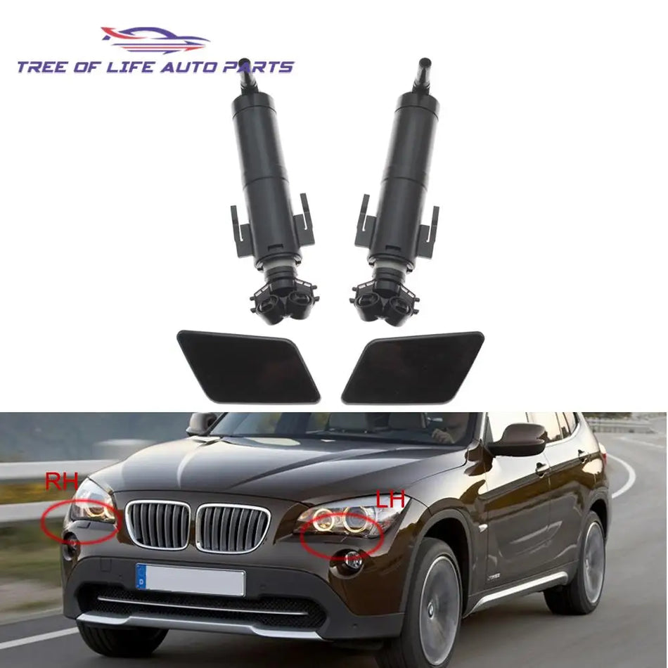 Headlight Washer Nozzle Jet Cover Cap Plastic For BMW X1 E84 Front Bumper Replacement Part