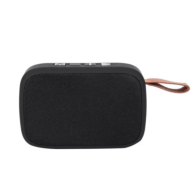 Fomscvka Mini Fabric Wireless Bluetooth Speaker with HiFi 3D Stereo Black