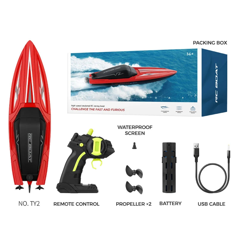 Rc Boat TY2 &ndash; High-Speed Remote Control Fun red