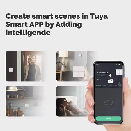 MOES 4 Gang Tuya ZigBee Wireless Scene Switch Controller