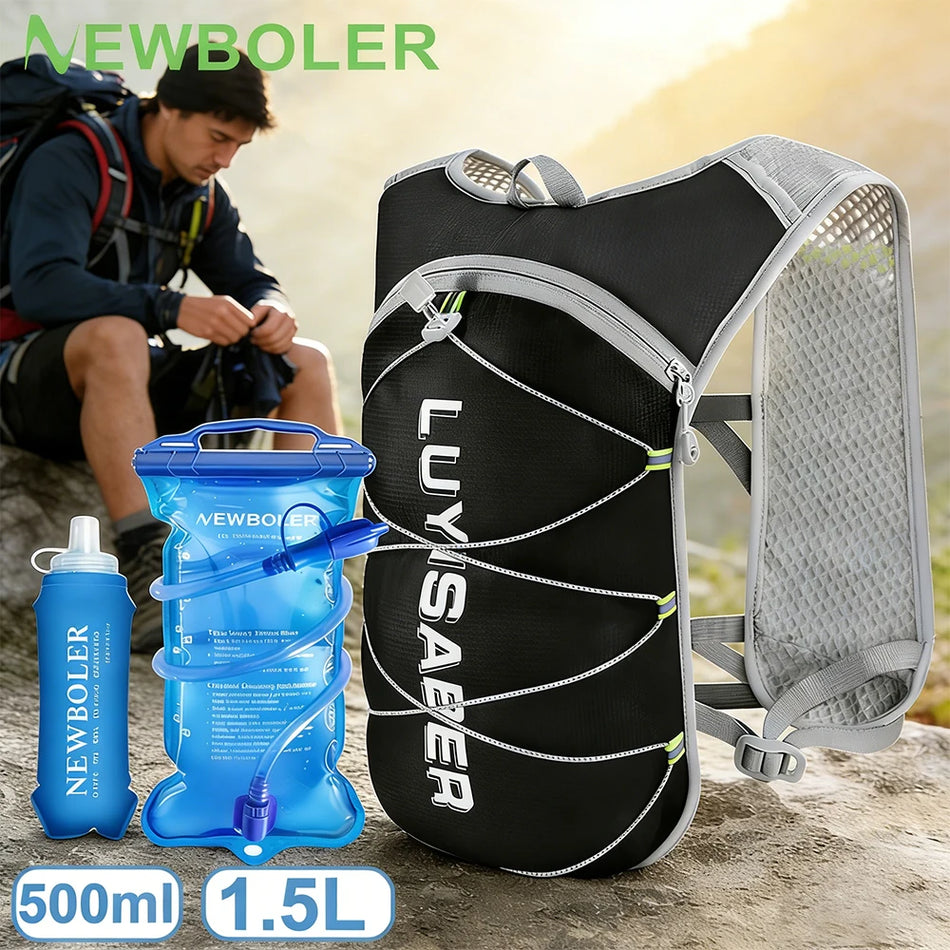 Ultralight Nylon Hydration Vest for Trail Running and Cycling