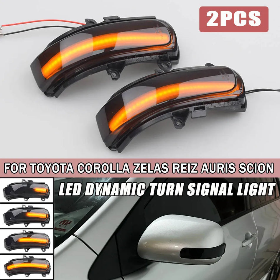 Luz de Señal de Giro LED Dinámica para Espejo Lateral de Toyota Corolla Auris