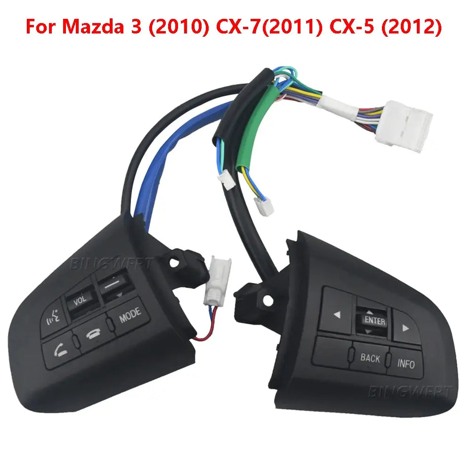 Steering Wheel BT Audio Cruise Control Button Switch For Mazda 3/5 CX7 BL 2008 2009 2010 2011 2012 2013 Car Styling by InterCyprus Trading Ltd