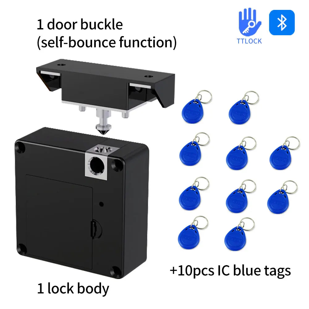 GS311-TTLOCK &ndash; NFC Card App Unlock And Keyless Cabinet Lock TTLOCK IC blue tag