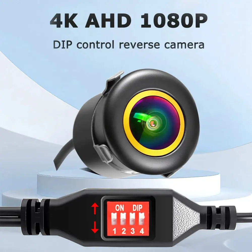 18.5mm AHD 1080P 720P CVBS CCD Car Rear View Camera DIP Switch Fisheye Lens Night Vision Waterproof Reverse Parking Camera by InterCyprus Trading Ltd