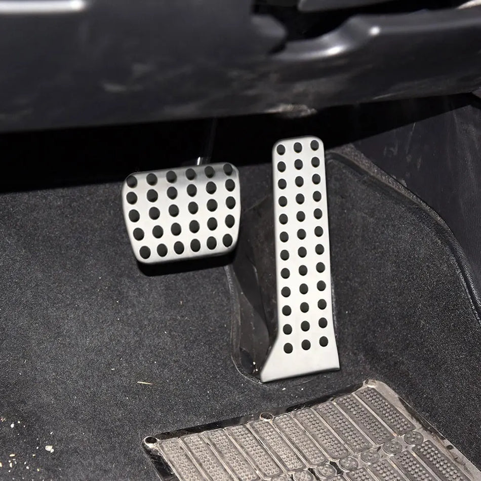 Pedal Covers for Mazda 3 2014-2017 and Mazda 6 Axela, Stainless Steel and Rubber