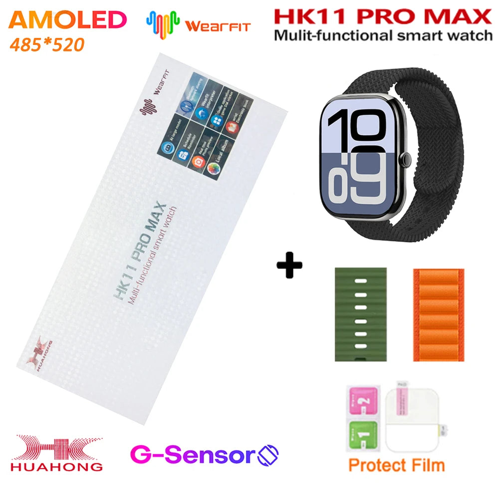 HK11 Pro Max Smartwatch 2025 &ndash; AI Chat Robot AMOLED Display