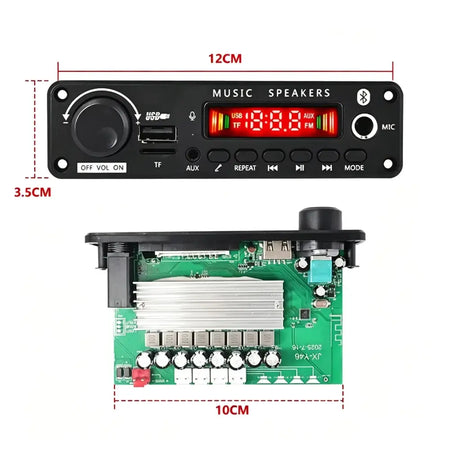 KEBIDUMEI 400W Amplifier Bluetooth MP3 WMA APE Decoder Board DC8-26V Car Audio Microphone USB TF FM Radio DIY Mp3 Music Player by InterCyprus Trading Ltd
