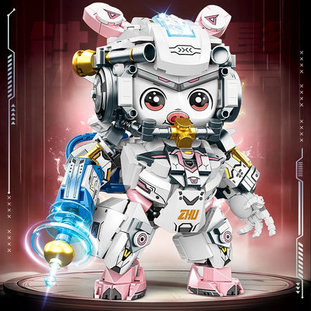 Panda Zodiac Building Blocks Gift Set &ndash; 12-in-1 Figures Pig / with box / CHINA