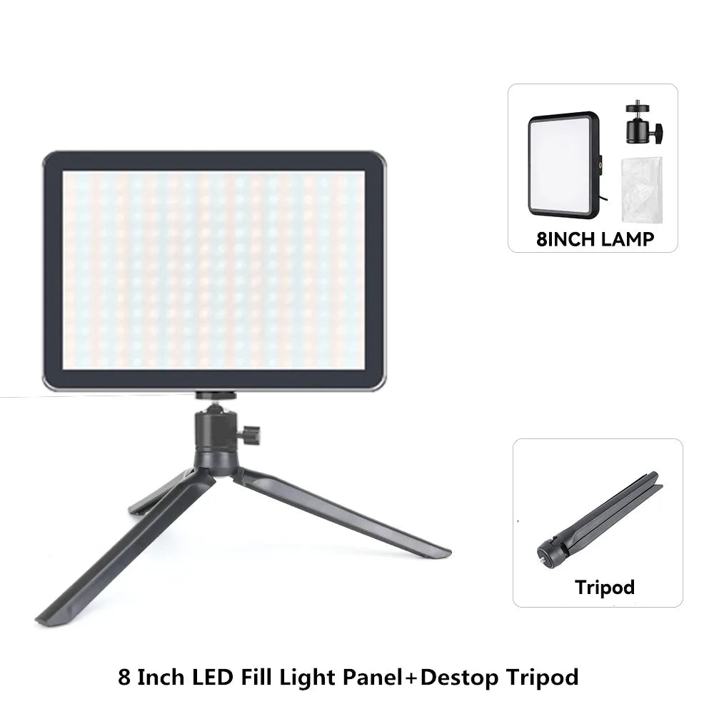 LED Photo Studio Light Kit 8 inch A