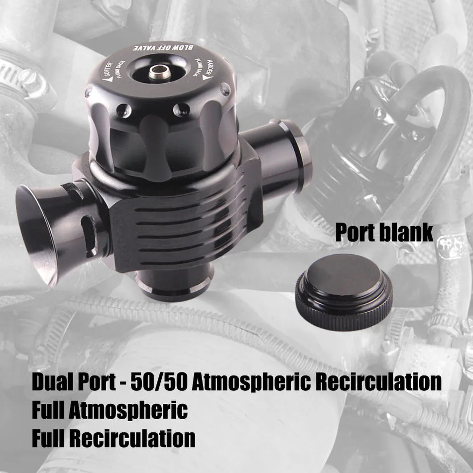 VAG 1.8T Dual Port Aluminum BOV Valve, 25mm Splitter Dump