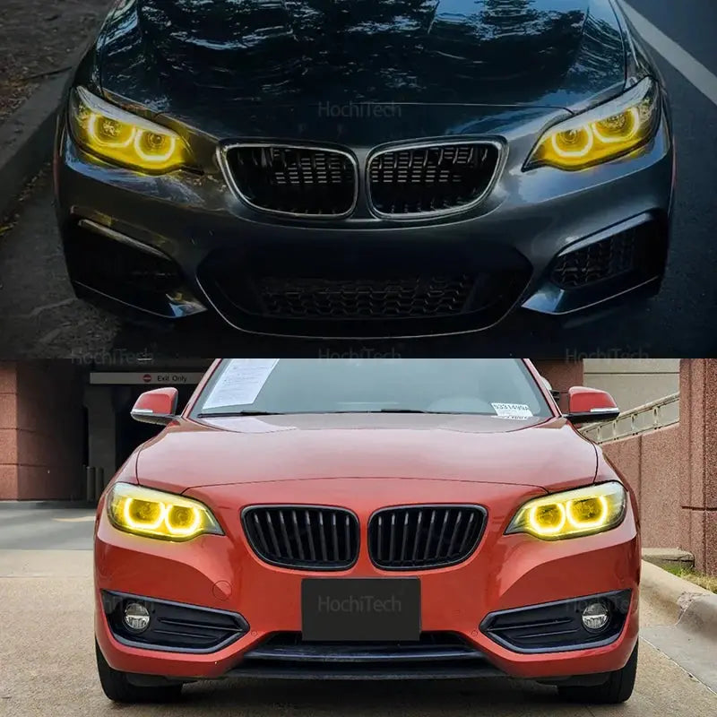 Yellow Daytime DRL Light Driving LED Angel Eye Maker Light Board for BMW 2 Series F22 F23 M240i F87 M2 Pre-facelift 2014-2017 by InterCyprus Trading Ltd