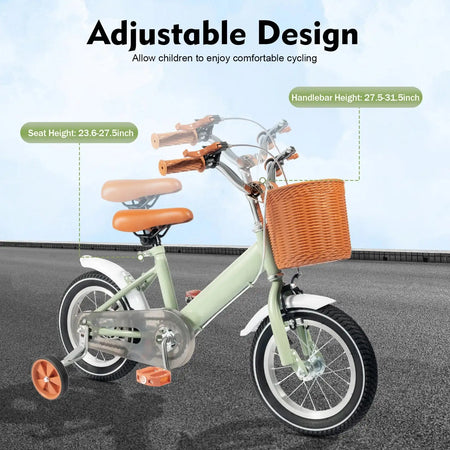 12 Inch Kids Balance Learning Bicycle - Height Adjustable