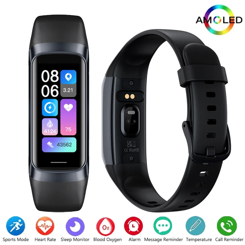 Amoled Color Screen Smart Watch &ndash; Heart Rate And SpO2
