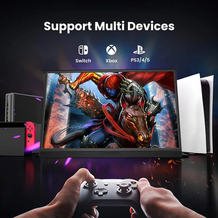 JJRC 14.1 Inch Portable Monitor &ndash; Full HD 1080P IPS Display