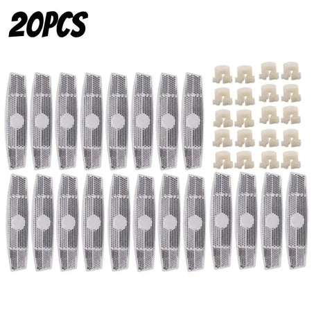 4 Pack Fish Shaped Bike Spoke Reflectors For Wheel Rim 20PCS