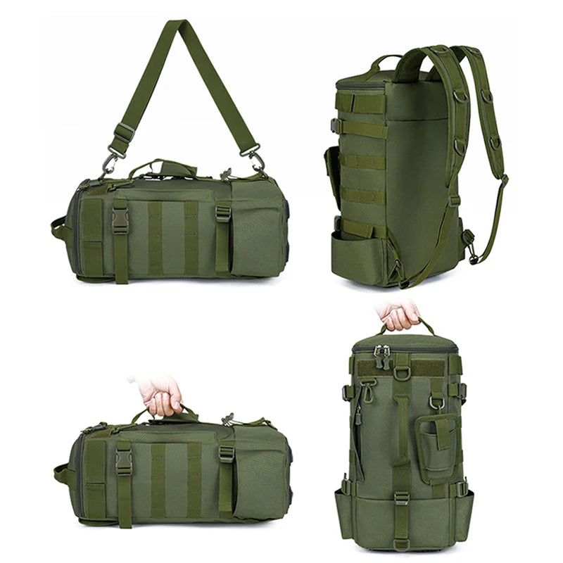 Tactical Fishing Backpack Tackle Bag &ndash; Rod Holder Ready