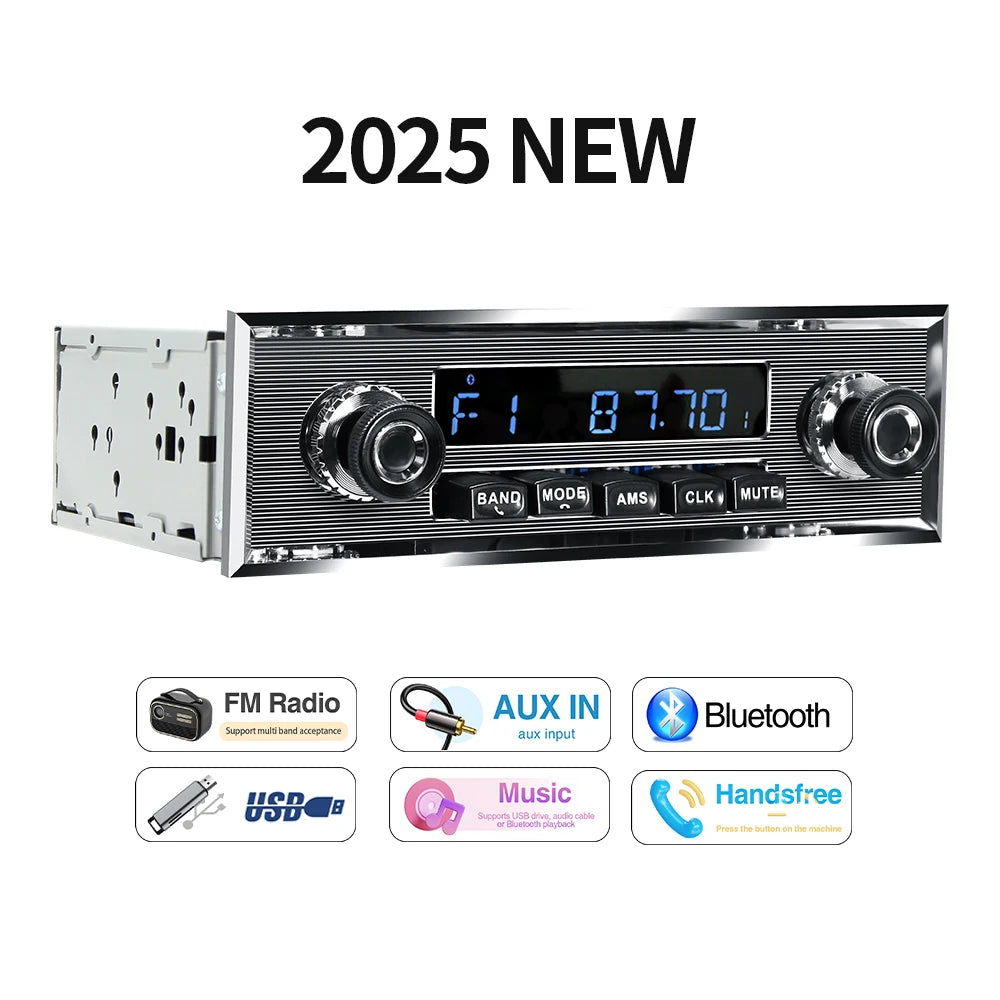Car Radio For Mercedes Benz 1Din MP3 &ndash; Bluetooth USB 2025 NEW