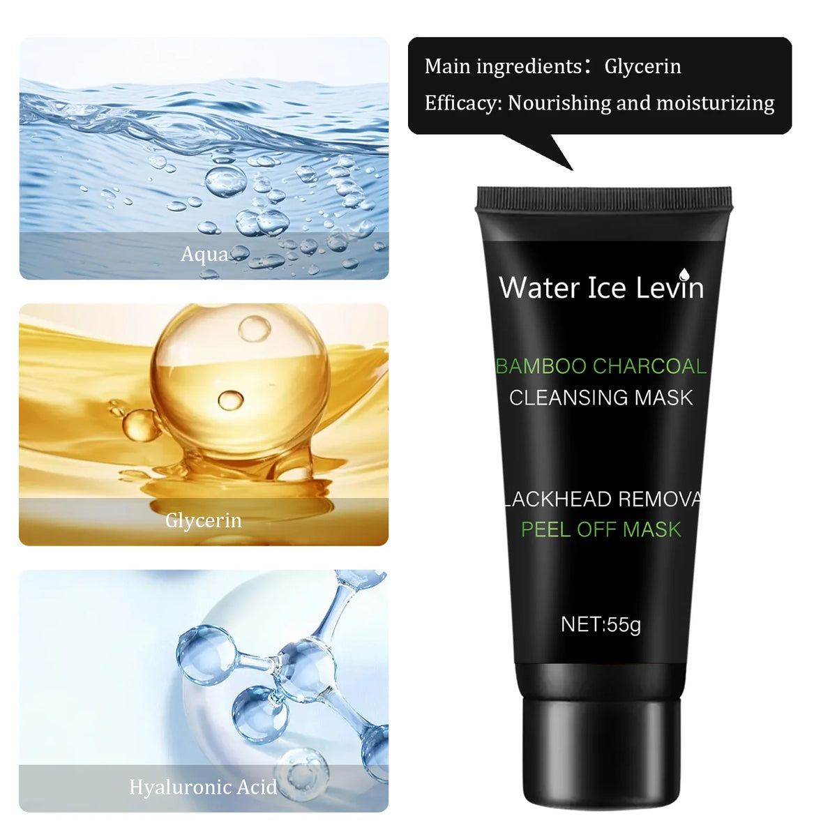 Bamboo Charcoal Cleansing Mask &ndash; Deep Cleansing and Blackhead Removal