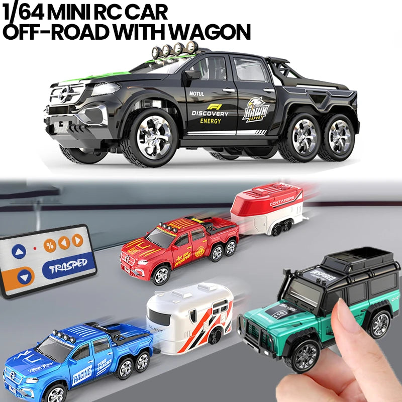 Mini RC Car 1/64 Remote Control Off Road &ndash; Drift Ready
