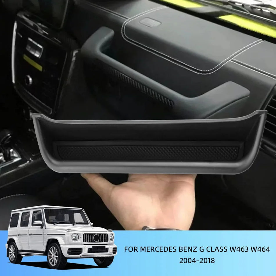 Seat Storage Box for Mercedes G Class W463 ABS Tray Organizer Black Compatible with Mercedes