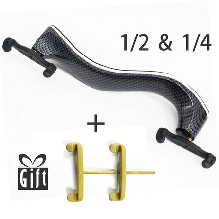 Tongling Violin Shoulder Rest &ndash; Adjustable for 3/4 and 4/4 light yellow