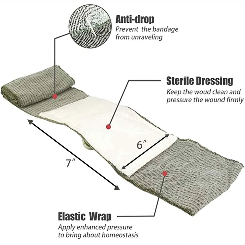 4/6in Israeli Bandage Dressing &ndash; Sterile Combat Bandage