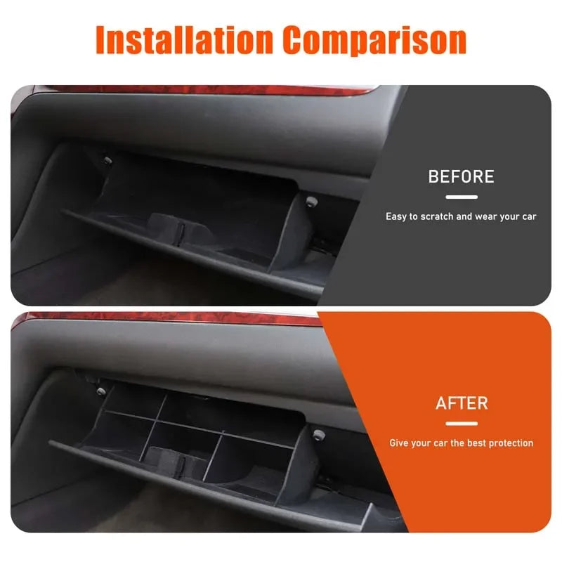 Czarny przegroda do schowka z ABS do Cadillac Escalade 2007 2014