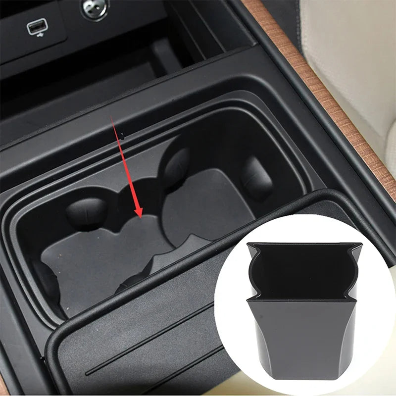 Nosilec za skodelice Land Rover Defender in shranjevanje ključev ABS črn